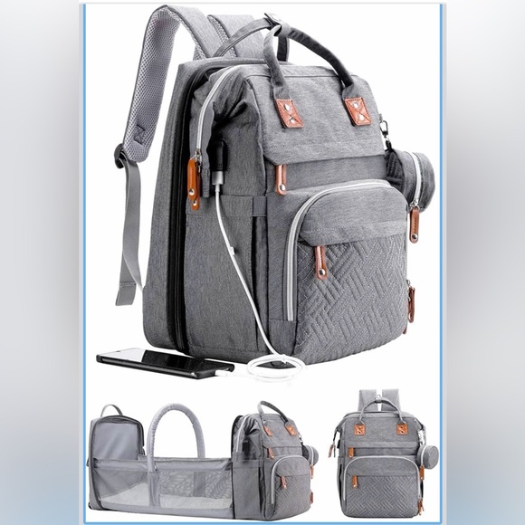 ISMGN Diaper Bag Backpack with Changing Station - Picture 4 of 6